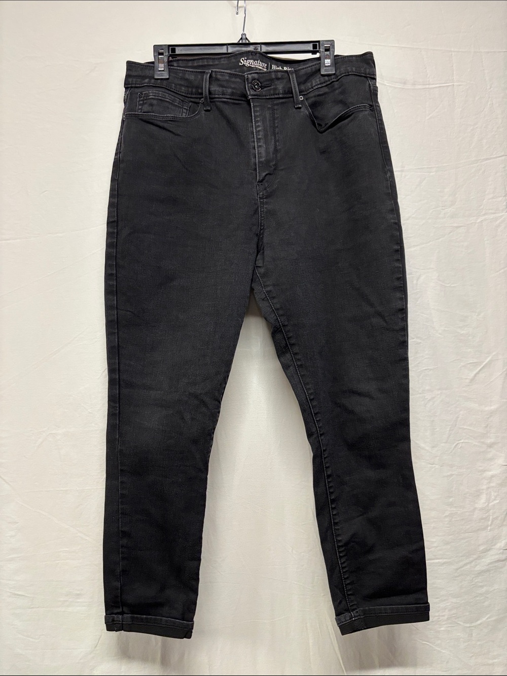 Signature Black Slim High-Rise Jeans
